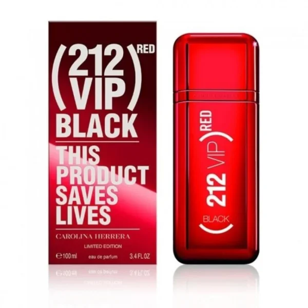 عطر كارولينا هيريرا 212 VIP بلاك رد الرجالي او دو بارفيوم 100مل